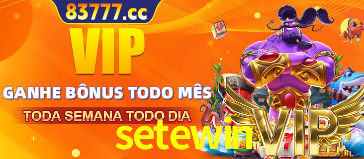 Banner promocional do setewin oferecendo 100% de recompensas adicionais contínuas para quem fizer o login diário (Daily sign-in), com um mascote de coelho.