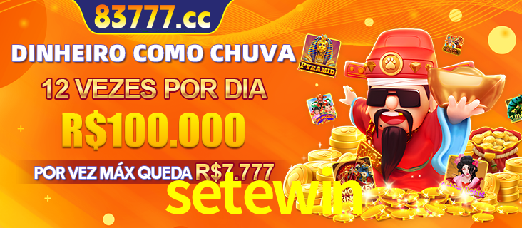 Banner do programa de recompensas Recomende para amigos do setewin, detalhando os bônus por convidar amigos, com prêmios que chegam a R$288.888.