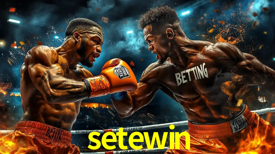 Dois boxeadores em uma luta intensa e explosiva, representando a adrenalina e as oportunidades de apostas em esportes de combate disponíveis na plataforma setewin.