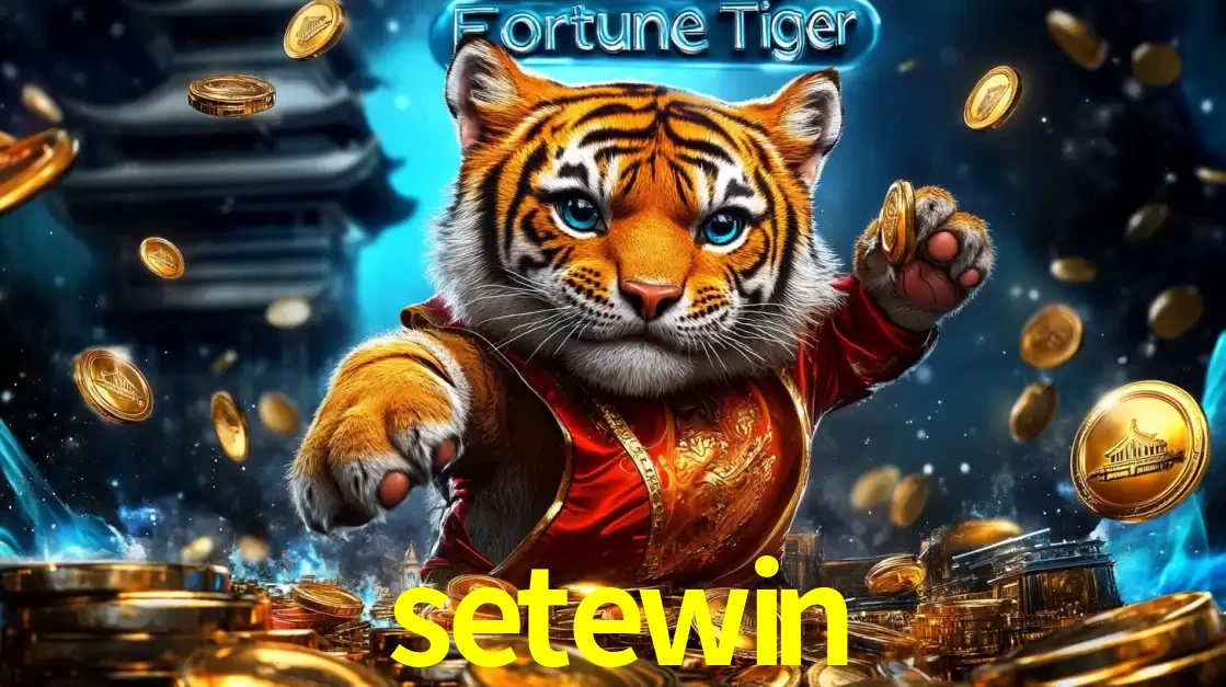 Imagem promocional do jogo de slot Fortune Tiger, com um tigre majestoso em traje tradicional cercado por uma fortuna em moedas de ouro, disponível agora no cassino setewin.